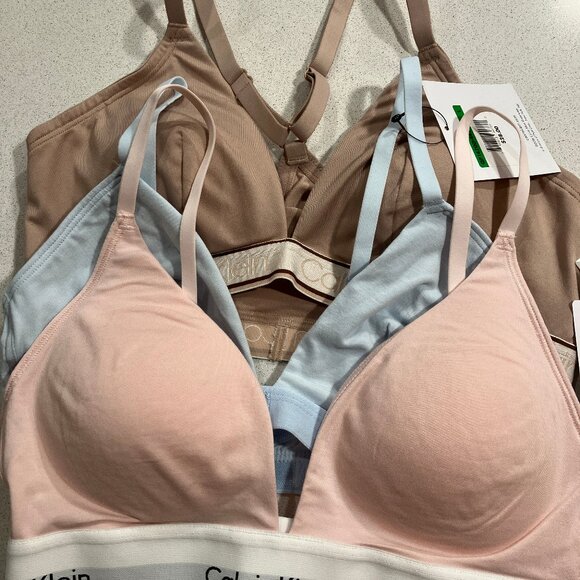 Calvin Klein Large Bralettes 3 Pkg Size Large - Picture 1 of 11